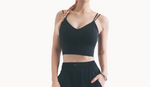 Load image into Gallery viewer, Racerback Jogger Crop Top w/v cut- sweet girl Collections
