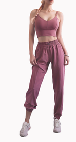 Load image into Gallery viewer, Racerback High Waist Joggers pants
