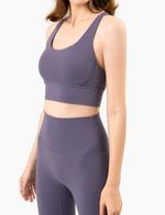 Load image into Gallery viewer, Cross Back Hollow-out sports Bra
