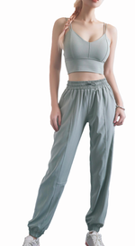 Load image into Gallery viewer, Racerback High Waist Joggers pants - Cool girl
