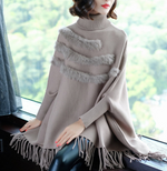Load image into Gallery viewer, Winter Cape Sweater Tassel
