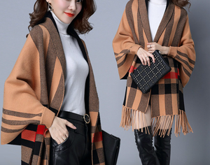 Pancho stripe knitted