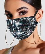 Load image into Gallery viewer, Rhinestone Chic Crystal Bling face Mask
